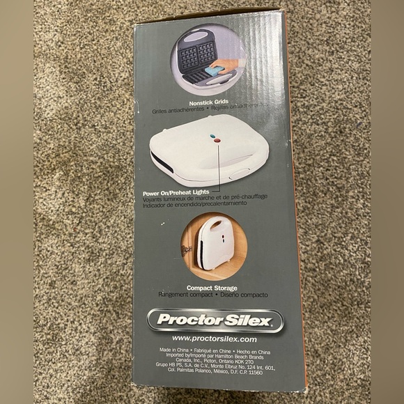 PROCTOR SILEX durable Belgian Waffle Maker - Picture 3 of 4